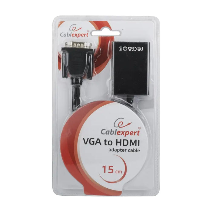 Gembird A-VGA-HDMI-01 адаптер за видео кабел 0,15 m HDMI