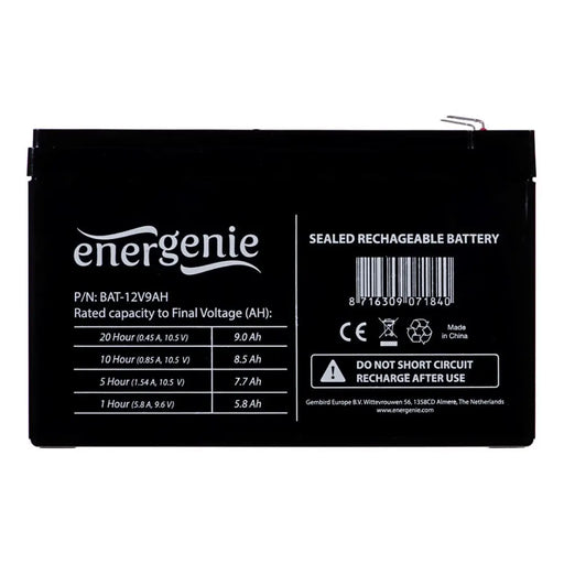 Gembird BAT-12V9AH Гел батерия универсална 12V/9AH