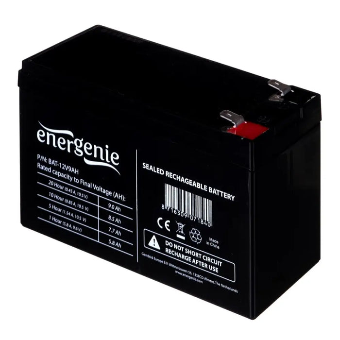 Gembird BAT-12V9AH Гел батерия универсална 12V/9AH
