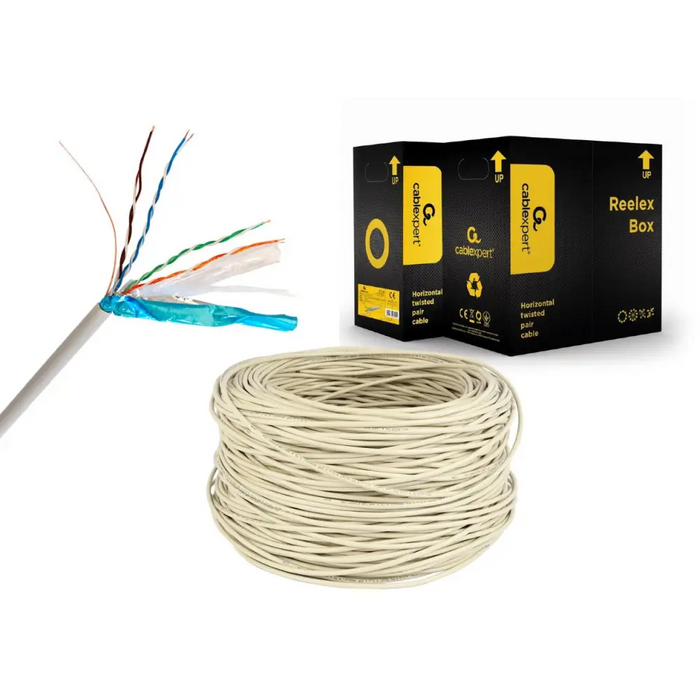 GEMBIRD CAT 6 FTP LAN ТВЪРД КАБЕЛ CCA ECA 305M