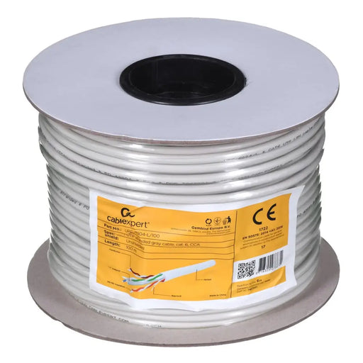 Gembird CAT6 UTP 100m мрежов кабел Сив U/UTP (UTP)