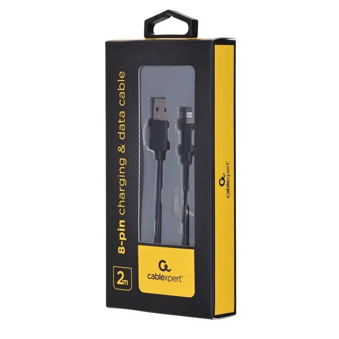 Gembird CC-USB2-AMLM-2M светкавичен кабел черен