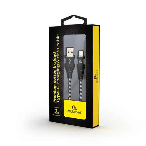 Gembird CC-USB2B-AMCM-2M-BW USB кабел USB 2.0 USB A USB C