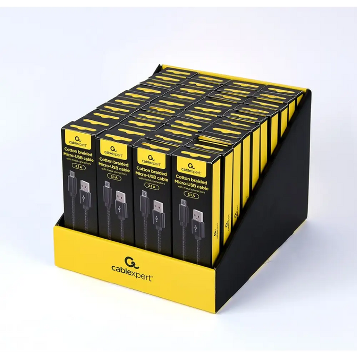 Gembird CCDB-mUSB2B-AMBM-6 Памучен плетен Micro-USB кабел