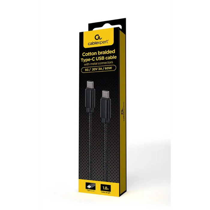 Gembird CCDB-mUSB2B-CMCM-6 Cotton braided Type-C