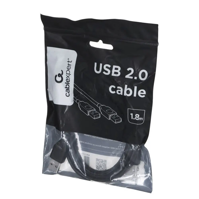 Gembird CCP-USB2-AMAM-6 USB кабел USB 2.0 1.8 m USB A Черен