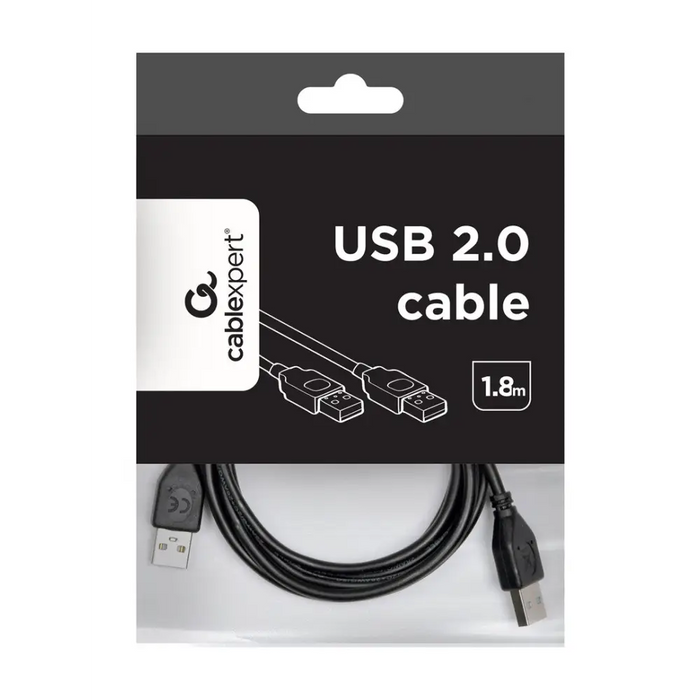 Gembird CCP-USB2-AMAM-6 USB кабел USB 2.0 1.8 m USB A Черен