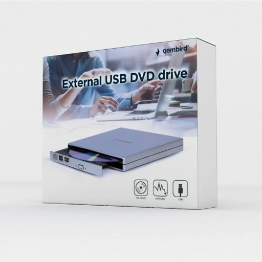 Gembird DVD-USB-02-SV оптично дисково устройство DVD±RW