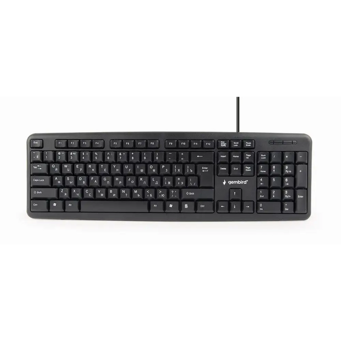 Gembird KB-U-103-RU клавиатура Office USB QWERTY английски