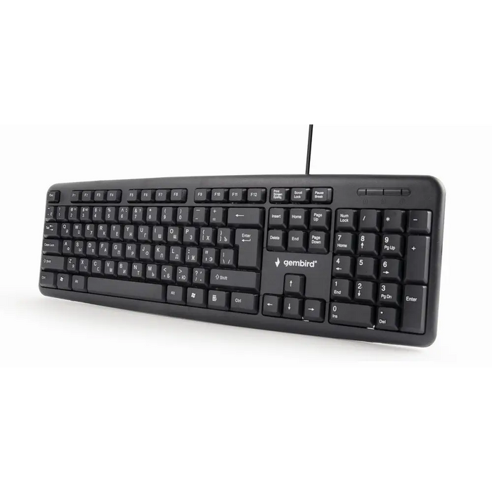 Gembird KB-U-103-RU клавиатура Office USB QWERTY английски