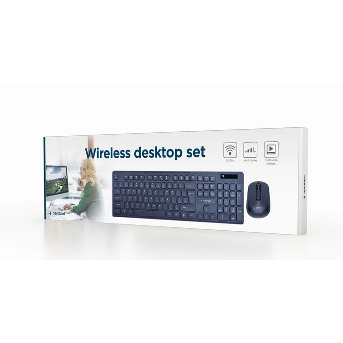 Gembird KBS-WCH-03 клавиатура Включена мишка Универсална RF