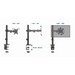 Gembird MA-D1-03 стойка за монитор / стойка 81,3 cm (32’’)