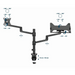 Gembird MA-DA-04 стойка за монитор / стойка 81,3 cm (32’’)