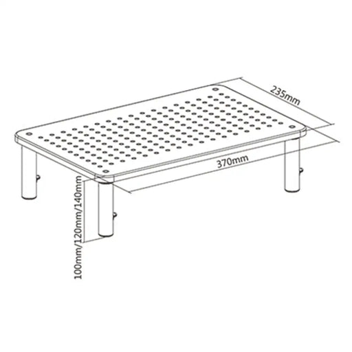Gembird MS-TABLE-01 стойка за монитор / стойка Black Desk