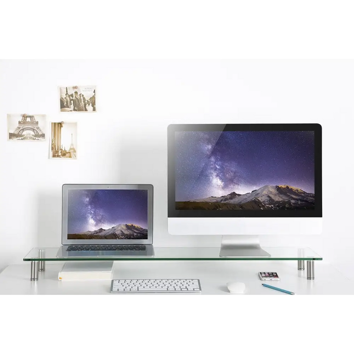 Gembird MS-TABLE-GL-01 Стъклена стойка за монитор голяма