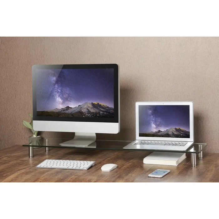 Gembird MS-TABLE-GL-01 Стъклена стойка за монитор голяма