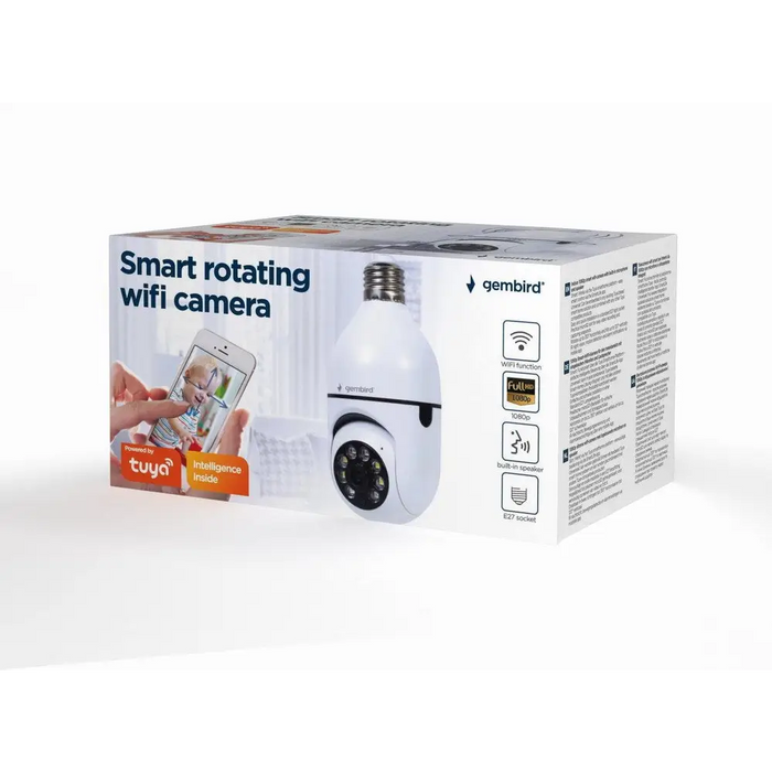 Gembird Slimme wifi камера 1080p draaibaar E27 Draaifitting