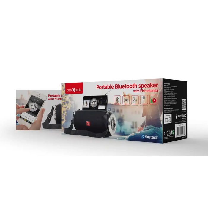 Gembird SPK-BT-17 портативна Bluetooth колонка с FM-радио