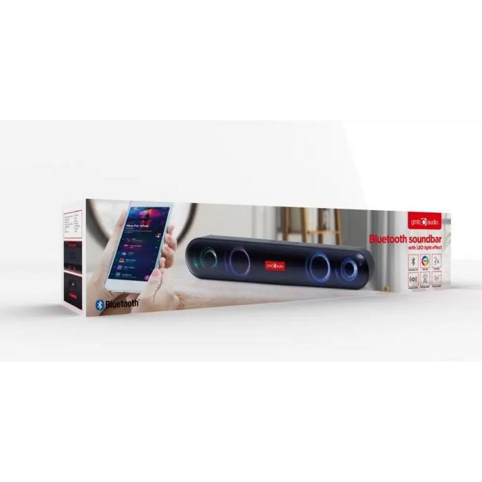 Gembird SPKBT-BAR400L саундбар високоговорител черен 2.0
