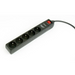 Gembird Surge protection 5 френски контакта 3 м черен
