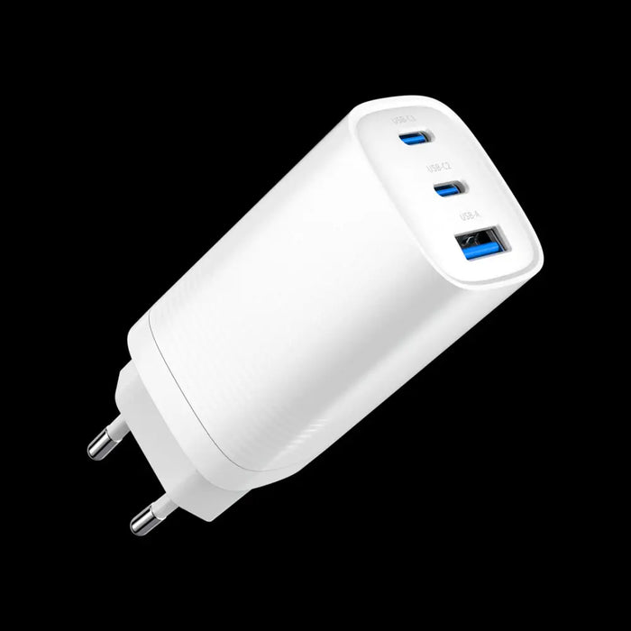 Gembird TA-UC-PDQC65-01-W 3-портово 65 W GaN USB