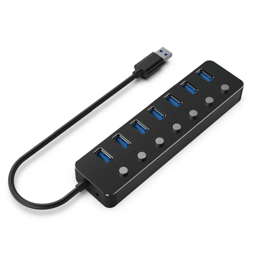 Gembird UHB-U3P7P-01 7-портов USB 3.1 (Gen 1) хъб