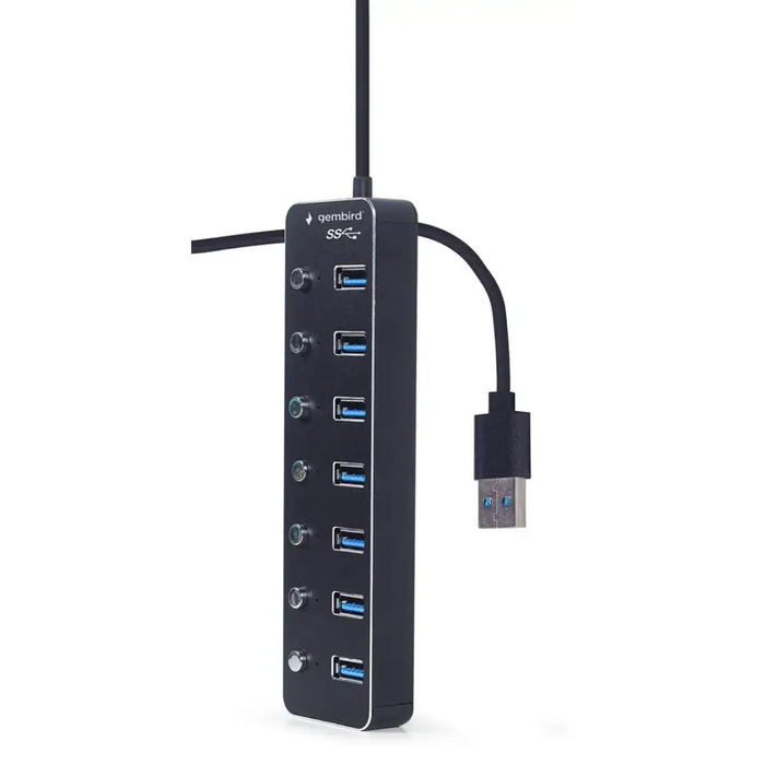 Gembird UHB-U3P7P-01 7-портов USB 3.1 (Gen 1) хъб