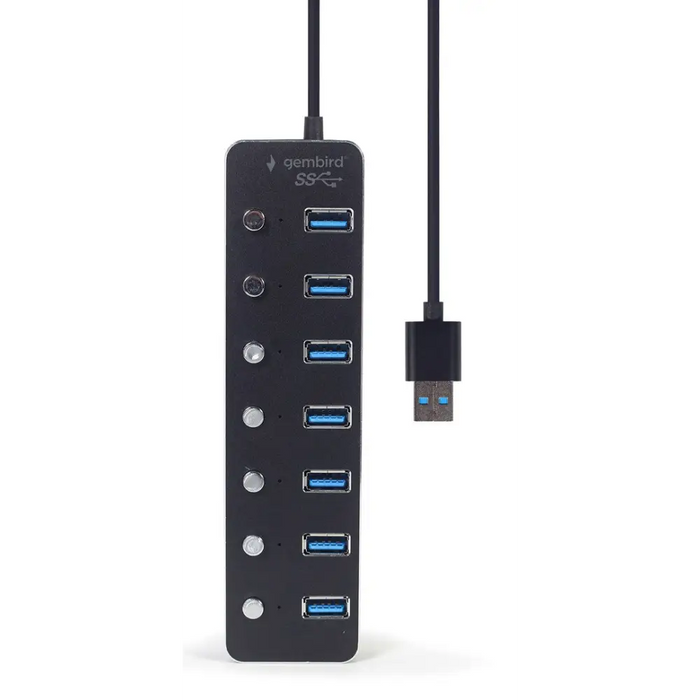 Gembird UHB-U3P7P-01 7-портов USB 3.1 (Gen 1) хъб
