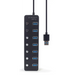 Gembird UHB-U3P7P-01 7-портов USB 3.1 (Gen 1) хъб