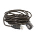 Gembird USB A/USB AM/F 10m USB кабел USB 2.0 черен