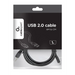 Gembird USB-A/USB-C 1 м USB кабел USB 2.0 USB A USB C Черен