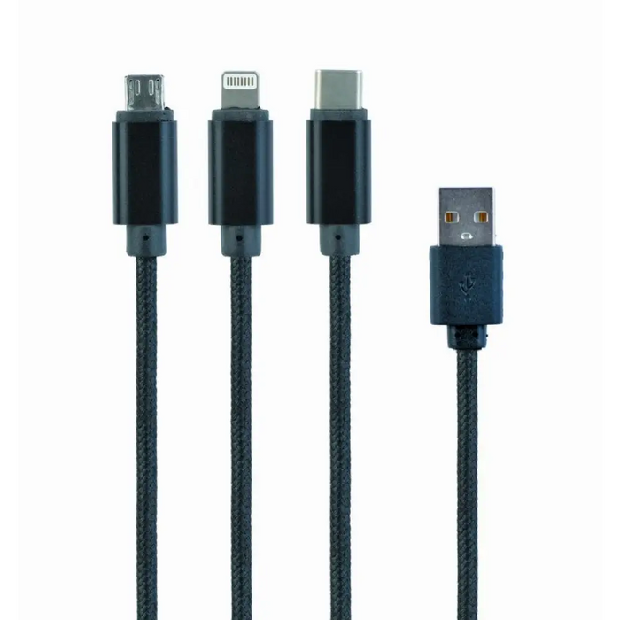 Gembird USB кабел за зареждане 3 в 1 CC-USB2-AM31-1M
