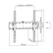 Gembird WM-55T-02 ТВ стойка/стойка 139,7 см (55’’) Черен