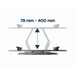 Gembird WM-70ST-01 ТВ стойка/стойка 177,8 см (70’’) Черен