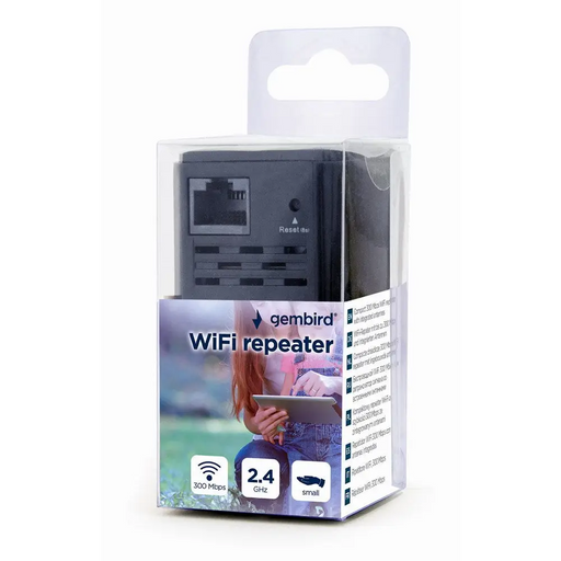 Gembird WNP-RP300-03-BK мост/повторител Мрежов повторител