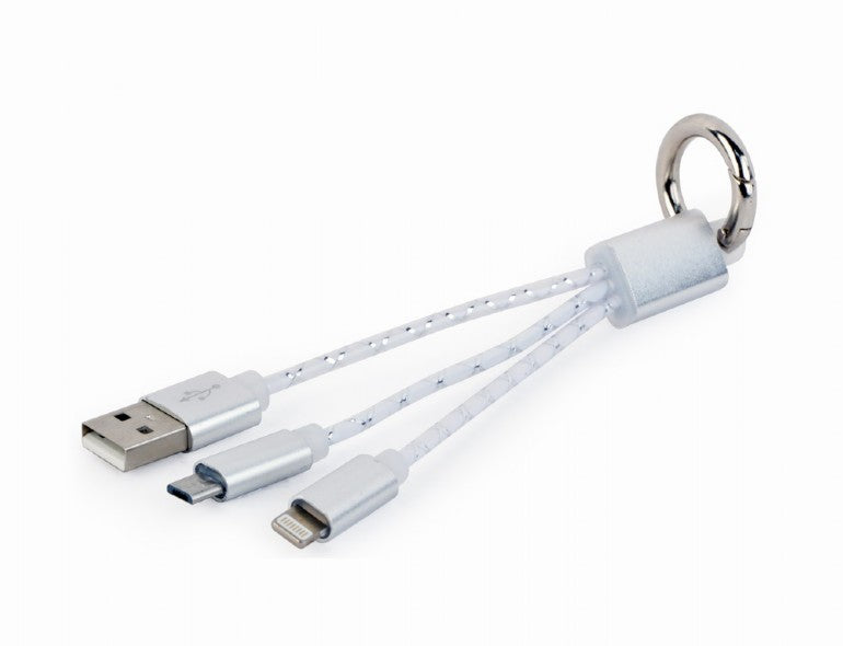 Gembird Ключодържател с USB кабел за зареждане CC-USB2-AM8PmB-01-MX