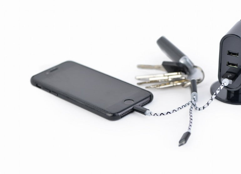 Gembird Ключодържател с USB кабел за зареждане CC-USB2-AM8PmB-01-MX