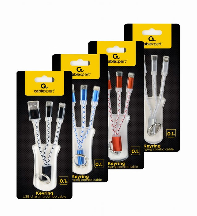 Gembird Ключодържател с USB кабел за зареждане CC-USB2-AM8PmB-01-MX