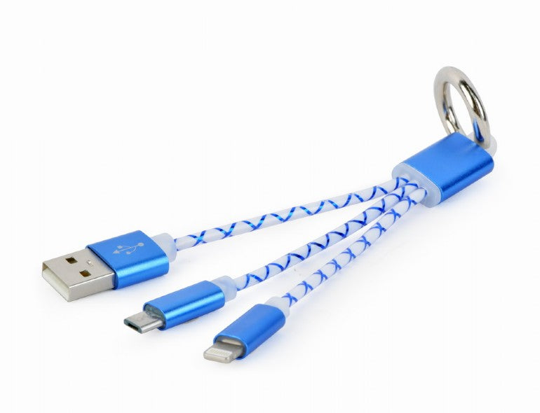 Gembird Ключодържател с USB кабел за зареждане CC-USB2-AM8PmB-01-MX