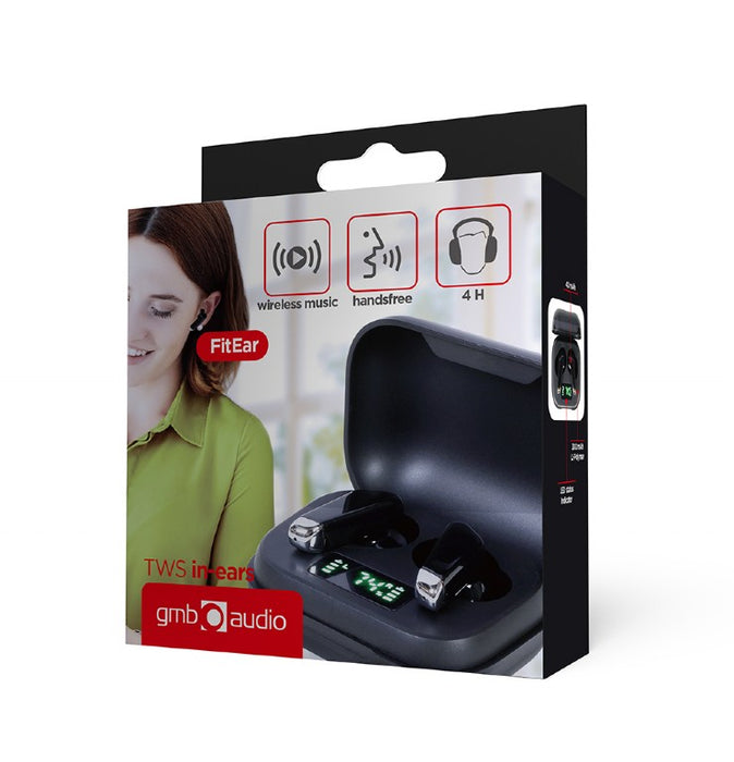 Gembird Bluetooth TWS слушалки FitEar