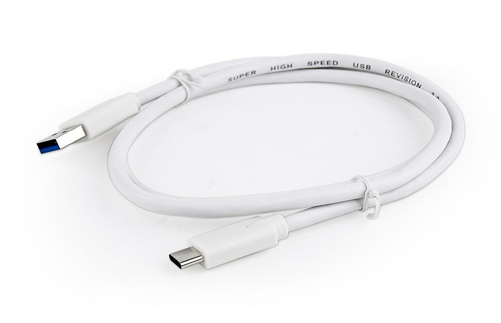 Gembird CCP-USB3-AMCM-1M-W USB кабел USB 3.2 Gen 1 (3.1 Gen 1) USB A USB C Бял