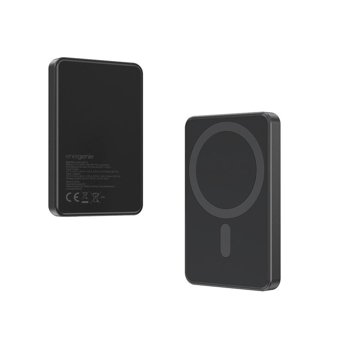 Gembird PB05-WPC15M-01 Магнитна безжична външна батерия 15 W, 5000 mAh, черна