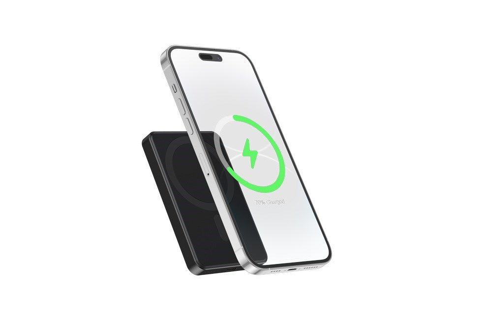 Gembird PB05-WPC15M-01 Магнитна безжична външна батерия 15 W, 5000 mAh, черна