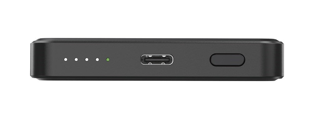 Gembird PB05-WPC15M-01 Магнитна безжична външна батерия 15 W, 5000 mAh, черна