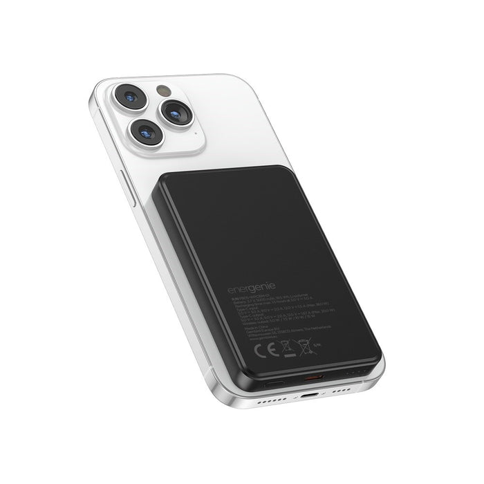Gembird PB05-WPC15M-01 Магнитна безжична външна батерия 15 W, 5000 mAh, черна