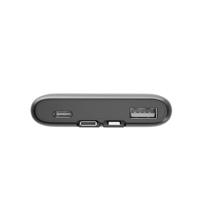 Gembird PB10-PD20-LCD-01 Външна батерия с бързо зареждане и вградени кабели, 20W, 10000 mAh, черна