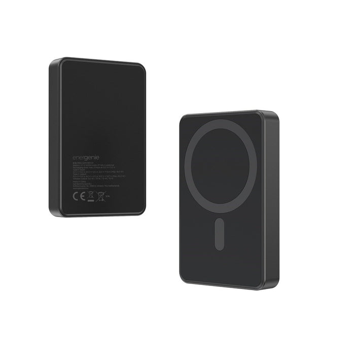 Gembird PB10-WPC15M-01 Магнитна безжична външна батерия 15 W, 10000 mAh, черна