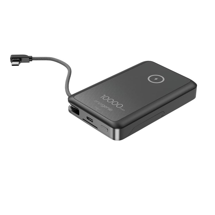 Gembird PB10-WPC15MS-01 Магнитна безжична външна батерия с вградена стойка, 15W, 10000 mAh, черна