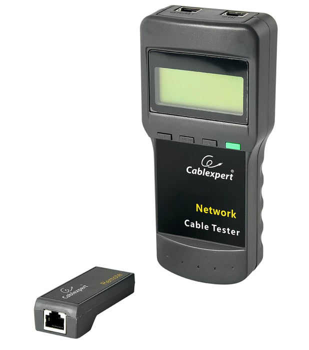 Cablexpert NCT-31 Цифров тестер за мрежови кабели, черен