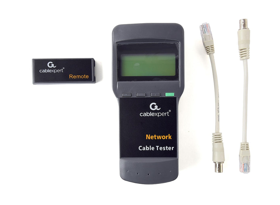 Cablexpert NCT-31 Цифров тестер за мрежови кабели, черен